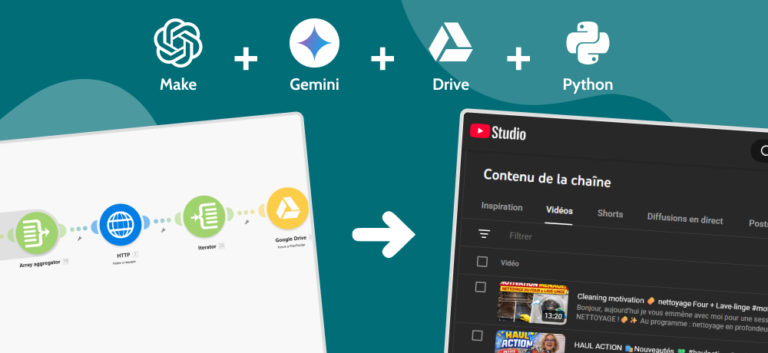 Automatisation YouTube : scenario Make